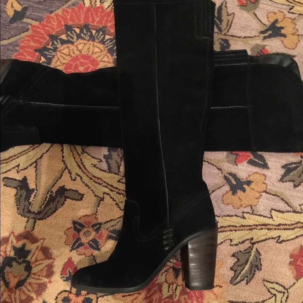 Dolce Vita Thigh High Black Suede Boots NWOB